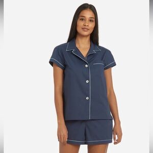 THE SLEEP CODE: SASI ORGANIC COTTON POPLIN SHORT PJ SET